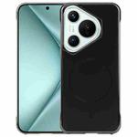 For Huawei Pura 70 Electroplating Frameless Frosted Anti-Glare PC MagSafe Phone Case(Black)