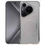For Huawei Pura 70 Pro / 70 Pro+ Electroplating Frameless Frosted Anti-Glare PC MagSafe Phone Case(Titanium Gray)
