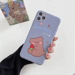 For iPhone 11 Cartoon Pattern Protective Case(Bear)