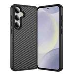 For Samsung Galaxy S24+ 5G Carbon Fiber Texture Skin-feel Acrylic TPU Phone Case(Black)