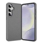 For Samsung Galaxy S24+ 5G Carbon Fiber Texture Skin-feel Acrylic TPU Phone Case(Grey)
