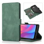 For Xiaomi Redmi 8A Retro Magnetic Closing Clasp Horizontal Flip Leather Case with Holder & Card Slots & Photo Frame & Wallet(Dark Green)