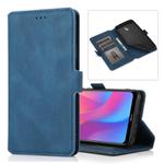 For Xiaomi Redmi 8A Retro Magnetic Closing Clasp Horizontal Flip Leather Case with Holder & Card Slots & Photo Frame & Wallet(Blue)