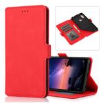 For Xiaomi Redmi Note 6 Retro Magnetic Closing Clasp Horizontal Flip Leather Case with Holder & Card Slots & Photo Frame & Wallet(Red)