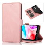 For Xiaomi Redmi 8 Retro Magnetic Closing Clasp Horizontal Flip Leather Case with Holder & Card Slots & Photo Frame & Wallet(Rose Gold)
