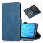 For Xiaomi Redmi Note 8 Retro Magnetic Closing Clasp Horizontal Flip Leather Case with Holder & Card Slots & Photo Frame & Wallet(Blue)