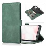 For Xiaomi Mi 10 Lite Retro Magnetic Closing Clasp Horizontal Flip Leather Case with Holder & Card Slots & Photo Frame & Wallet(Dark Green)