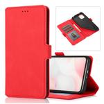 For Xiaomi Mi 10 Lite Retro Magnetic Closing Clasp Horizontal Flip Leather Case with Holder & Card Slots & Photo Frame & Wallet(Red)