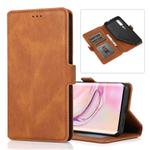 For Xiaomi Mi 10 Pro Retro Magnetic Closing Clasp Horizontal Flip Leather Case with Holder & Card Slots & Photo Frame & Wallet(Brown)