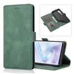 For Xiaomi Mi Note 10 Pro Retro Magnetic Closing Clasp Horizontal Flip Leather Case with Holder & Card Slots & Photo Frame & Wallet(Dark Green)