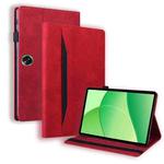 For OPPO Pad SE 11 2025 Splicing Shockproof Leather Tablet Case(Red)