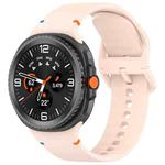 For Samsung Galaxy Watch8 Classic 46mm / Watch8 44mm / 40mm xDfind Stitched Solid Color Silicone Watch Band, Size:20mm(Pink)
