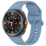 For Samsung Galaxy Watch8 Classic 46mm / Watch8 44mm / 40mm xDfind Stitched Solid Color Silicone Watch Band, Size:20mm(Blue)
