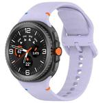 For Samsung Galaxy Watch8 Classic 46mm / Watch8 44mm / 40mm xDfind Stitched Solid Color Silicone Watch Band, Size:20mm(Purple)