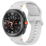 For Samsung Galaxy Watch8 Classic 46mm / Watch8 44mm / 40mm xDfind Stitched Solid Color Silicone Watch Band, Size:20mm(Light Grey)