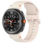 For Samsung Galaxy Watch8 Classic 46mm / Watch8 44mm / 40mm xDfind Stitched Solid Color Silicone Watch Band, Size:20mm(Starlight)