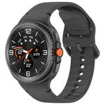 For Samsung Galaxy Watch8 Classic 46mm / Watch8 44mm / 40mm xDfind Stitched Solid Color Silicone Watch Band, Size:20mm(Cloud Shadow Grey)