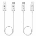 Measy AM18051 HDMI Wireless Transmitter Receiver Screen Mirroring Cable(White)