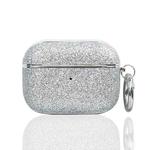 For AirPods 4 Electroplating Glitter Powder Wireless Earphone Protective Case(Silver)