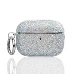 For AirPods Pro 2 Electroplating Glitter Powder Wireless Earphone Protective Case(Silver)