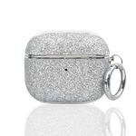 For AirPods 3 Electroplating Glitter Powder Wireless Earphone Protective Case(Silver)