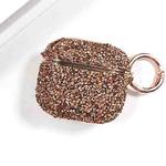 For AirPods 4 Electroplating Glitter Diamond Wireless Earphone Protective Case(Rose Gold)