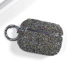 For AirPods Pro 2 Electroplating Glitter Diamond Wireless Earphone Protective Case(Black)