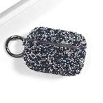 For AirPods Pro 2 Electroplating Glitter Diamond Wireless Earphone Protective Case(Dark Blue)