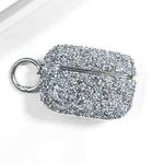For AirPods Pro 2 Electroplating Glitter Diamond Wireless Earphone Protective Case(Silver)
