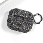 For AirPods 3 Electroplating Glitter Diamond Wireless Earphone Protective Case(Black)