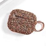 For AirPods 3 Electroplating Glitter Diamond Wireless Earphone Protective Case(Rose Gold)