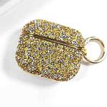 For AirPods 3 Electroplating Glitter Diamond Wireless Earphone Protective Case(Gold)