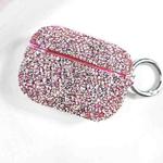 For AirPods Pro Electroplating Glitter Diamond Wireless Earphone Protective Case(Pink)