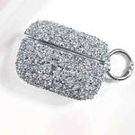 For AirPods Pro Electroplating Glitter Diamond Wireless Earphone Protective Case(Silver)