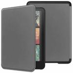 For Amazon Kindle 12th Gen 2024 Custer Texture Voltage Solid Color Leather Smart Tablet Case(Gray)