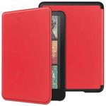 For Amazon Kindle 12th Gen 2024 Custer Texture Voltage Solid Color Leather Smart Tablet Case(Red)