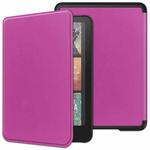 For Amazon Kindle 12th Gen 2024 Custer Texture Voltage Solid Color Leather Smart Tablet Case(Purple)