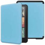 For Amazon Kindle 12th Gen 2024 Custer Texture Voltage Solid Color Leather Smart Tablet Case(Sky Blue)