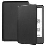 For Amazon Kindle 11th 2022 / 2024 Custer Texture Voltage Solid Color Leather Smart Tablet Case(Black)