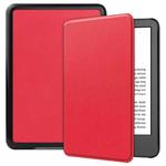 For Amazon Kindle 11th 2022 / 2024 Custer Texture Voltage Solid Color Leather Smart Tablet Case(Red)