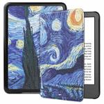 For Amazon Kindle 11th 2022 / 2024 Custer Texture Painted Voltage Leather Smart Tablet Case(Starry Sky)