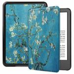 For Amazon Kindle 11th 2022 / 2024 Custer Texture Painted Voltage Leather Smart Tablet Case(Apricot Blossom)