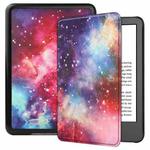 For Amazon Kindle 11th 2022 / 2024 Custer Texture Painted Voltage Leather Smart Tablet Case(Milky Way)