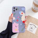For iPhone 11 Pro Max Cartoon Animal Pattern Protective Case(Gray)