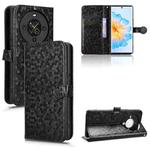 For Fossibot S3 Pro Honeycomb Dot Texture Leather Phone Case(Black)