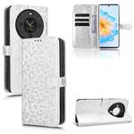 For Fossibot S3 Pro Honeycomb Dot Texture Leather Phone Case(Silver)