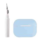 For AirPods Pro 2 Silicone Earphone Protective Case with Cleaning Pen(Blue)