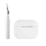 For AirPods Pro 2 Silicone Earphone Protective Case with Cleaning Pen(White)