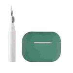For AirPods Pro 2 Silicone Earphone Protective Case with Cleaning Pen(Green)