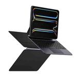 For iPad Pro 13 2024 DUX DUCIS MK Pro Series Floating Magnetic Keyboard Tablet Leather Case(Black)